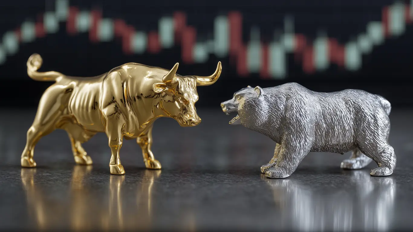 A person calmly reviewing a long-term investment plan at a desk